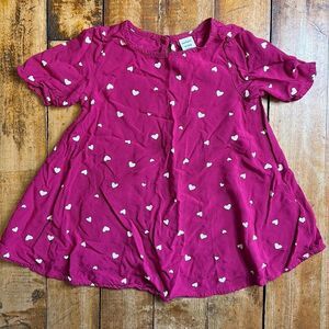 Old Navy dress 18 to 24 months heart dress Valentines day outfit purple